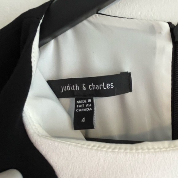 Judith & Charles black and white dress size 4 - Picture 4 of 8